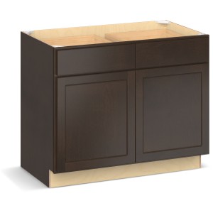 RELIABILT Parkstone II Base Cabinet, Espresso Stained, 42" W, 2 Doors 2 Drawers, Fully Assembled - 641022 | Lowe's Pro Supply